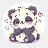 Schattigee Panda Sticker – Schattig Dierenontwerp (Voorkant)
