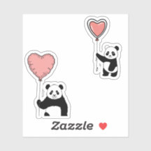 Schattigee Panda Sticker Set – Kawaii & Schattig