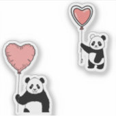 Schattigee Panda Sticker Set – Kawaii & Schattig (Voorkant)