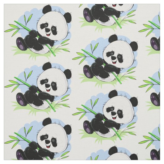Schattigee Panda stof 1/4 (Swatch)