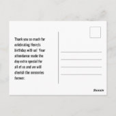 Schattigee Panda Verjaardag Dank u Briefkaart (Achterkant)