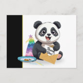 Schattigee Panda Verjaardag Dank u Briefkaart (Voorkant)