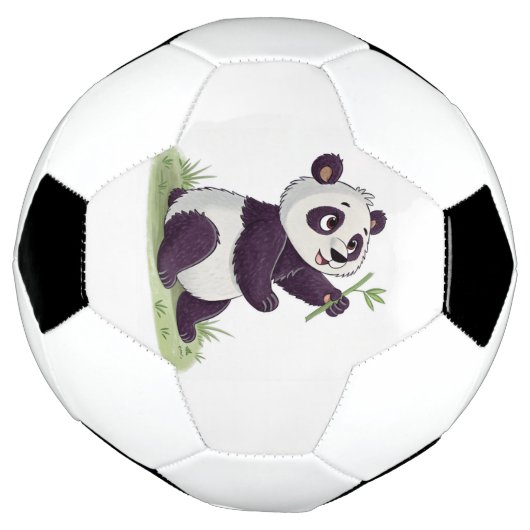 Schattigee panda voetballen (Gedraaid)