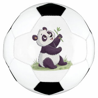 Schattigee panda voetballen