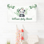 Schattigee Panda Waterverf Greenery Shower Spandoek (Insitu)
