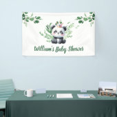 Schattigee Panda Waterverf Greenery Shower Spandoek (Beurs)