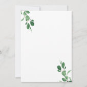 Schattigee Panda Waterverf groen 1e verjaardag Kaart (Achterkant)