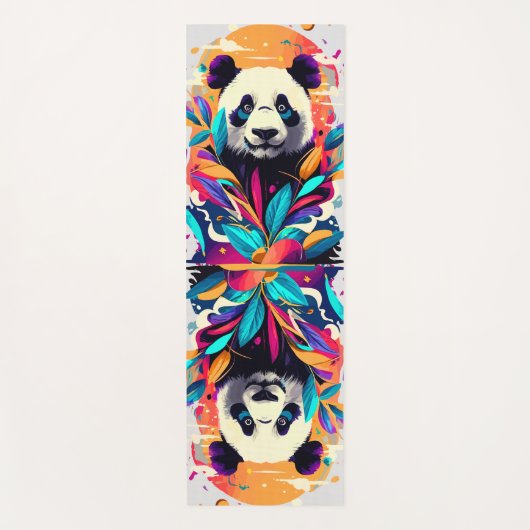 Schattigee Panda Yogamat - Panda Beer Yogamatten (Voorkant)