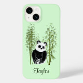 Schattigee Panda Zittend in Bamboe Case-Mate iPhone Case (Achterkant)