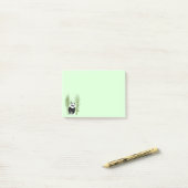 Schattigee Panda Zittend in Bamboe Post-it® Notes (Op bureau)