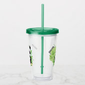 Schattigee Panda's aangepaste naam tumblers 2/2 Acryl Drinkbeker (Rechts)