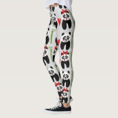 Schattigee Panda's Harten: Kinderpatroon Leggings (Links)