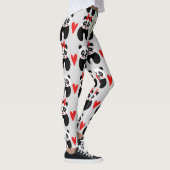 Schattigee Panda's Harten: Kinderpatroon Leggings (Rechts)