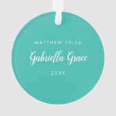 Schattigee Pandicorn | Alle dingen zijn mogelijk Ornament (achterkant)