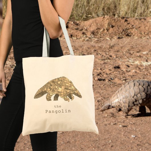 Schattigee Pangolin Animal Art Tote Bag