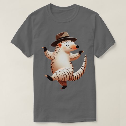Schattigee Pangolin Dancing T-shirt (Design voorkant)