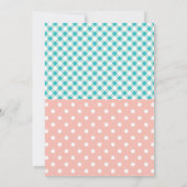 Schattigee pannenkoek en pyjama uitnodiging (Achterkant)