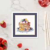 Schattigee pannenkoek ontbijtfeest servet (Insitu)