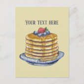 Schattigee pannenkoekenliefhebbers tekst toevoegen briefkaart (Voorkant)