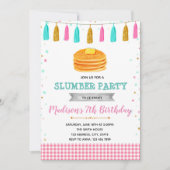 Schattigee pannenkoekverjaardagsuitnodiging kaart (Voorkant)