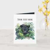 Schattigee Panther elk doel tekst toevoegen Kaart (Gele Bloem)