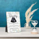Schattigee papa wordt gedicht van Bump Fotoplaat (Zijkant)