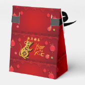 Schattigee Papier-gesneden Rat Jaar Gestileerde la Bedankdoosjes (Achterkant)