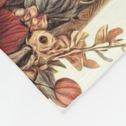 Schattigee  Papillon hondenillustratie Fleece Deken (Hoek)