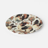 Schattigee  Papillon hondenillustratie Papieren Bordje (Gekanteld)