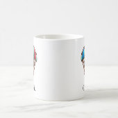 Schattigee Parachutist met Kleurrijke Parachute Koffiemok (Center)