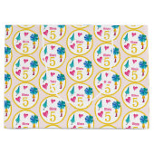 Schattigee paraplu meisje Waterverf illustratie Groot Cadeauzakje (Voorkant)