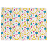 Schattigee paraplu meisje Waterverf illustratie Groot Cadeauzakje (Achterkant)