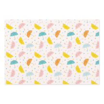 Schattigee paraplu's en regendruppels