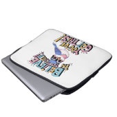 Schattigee Parrot Electronics Bag Laptop Sleeve (Voorkant onderkant)