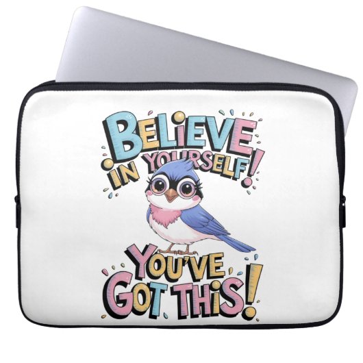 Schattigee Parrot Electronics Bag Laptop Sleeve (Voorkant)