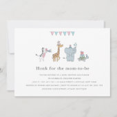 Schattigee Partij Dieren Baby shower Kaart (Voorkant)