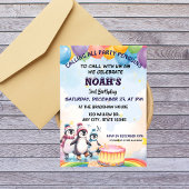 Schattigee Party Verjaardags Jongen Waterverf Ping Kaart