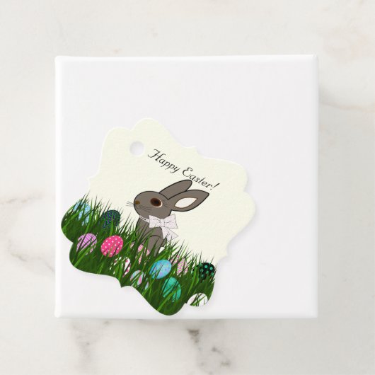 Schattigee Pasen Gepersonaliseerde Konijneneieren  Bedankjes Labels (In situ)