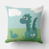 Schattigee pasgeboren dinosaurusjongen kwekerij kussen (Voorkant)