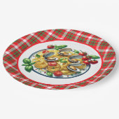 Schattigee pasta voor liefhebbers papieren bordje (Gekanteld)