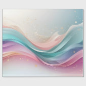 Schattigee pastakleur met ster cadeaupapier (Vlak)