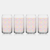 Schattigee pastel aangepaste Tiny snoep Harten Pat Blikvorm Glas (Achterkant)