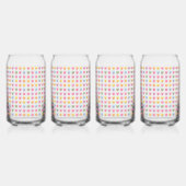 Schattigee pastel aangepaste Tiny snoep Harten Pat Blikvorm Glas (Links)