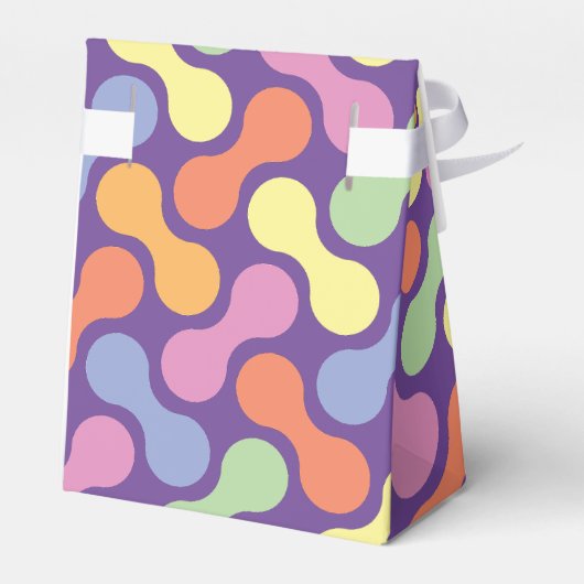 Schattigee Pastel Abstract Snoep Blob Pattern Bedankdoosjes (Achterkant)