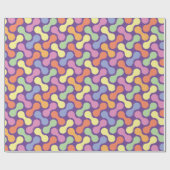Schattigee Pastel Abstract Snoep Blob Pattern Cadeaupapier (Vlak)