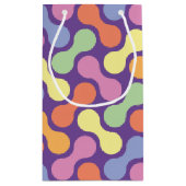 Schattigee Pastel Abstract Snoep Blob Pattern Klein Cadeauzakje (Achterkant)