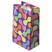 Schattigee Pastel Abstract Snoep Blob Pattern Klein Cadeauzakje (Achterkant Gekanteld)