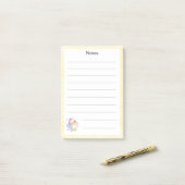 Schattigee Pastel Baby Bird Notitieblok Post-it® Notes (Op bureau)