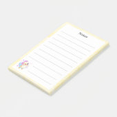 Schattigee Pastel Baby Bird Notitieblok Post-it® Notes (Schuin)