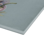 Schattigee Pastel Baby Koe in Overalls met Bloemen Snijplank (Hoek)